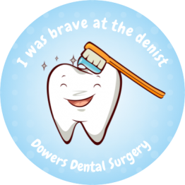 Personalised Dentist Stickers - Smiling Tooth Design