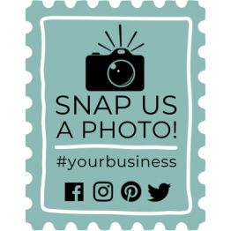 Snap Us a Photo! Sticker Design