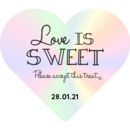 Wedding favour stickers - Love is Sweet