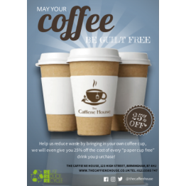 Flyer - Coffee Shop Cup Reuse Incentive 