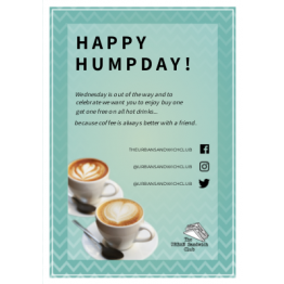 Chevron Promotional Coffee Flyer Design