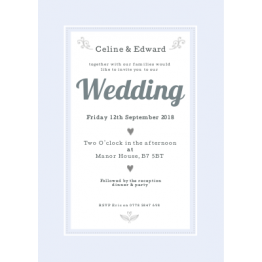 Wedding Invitation - Ditsy Floral Design