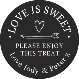 Love is Sweet Treat Stickers