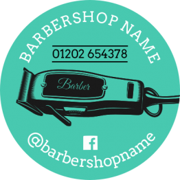 Barber Sticker - Shaver Design