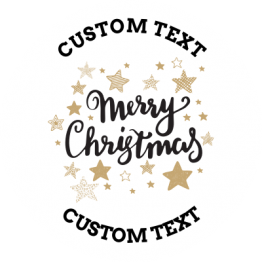 Christmas Sticker - Gold Stars