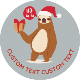 Christmas Sticker - Festive Sloth