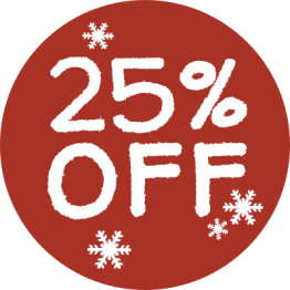 Christmas Sticker - Snowflakes 25%