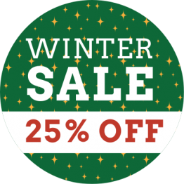 Christmas Sticker - Winter Sale Green 