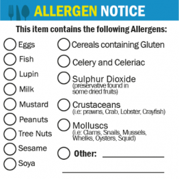 Allergen Tick Label (Small)