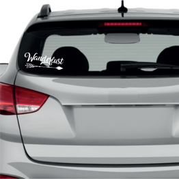 Wanderlust Arrow Window Sticker