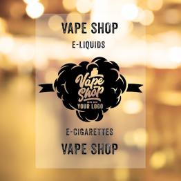 Vapeshop - Cloud Window Sticker