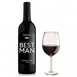 Best Man Thank You Wine Bottle Design